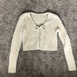 front tie cardigan very lightly worn